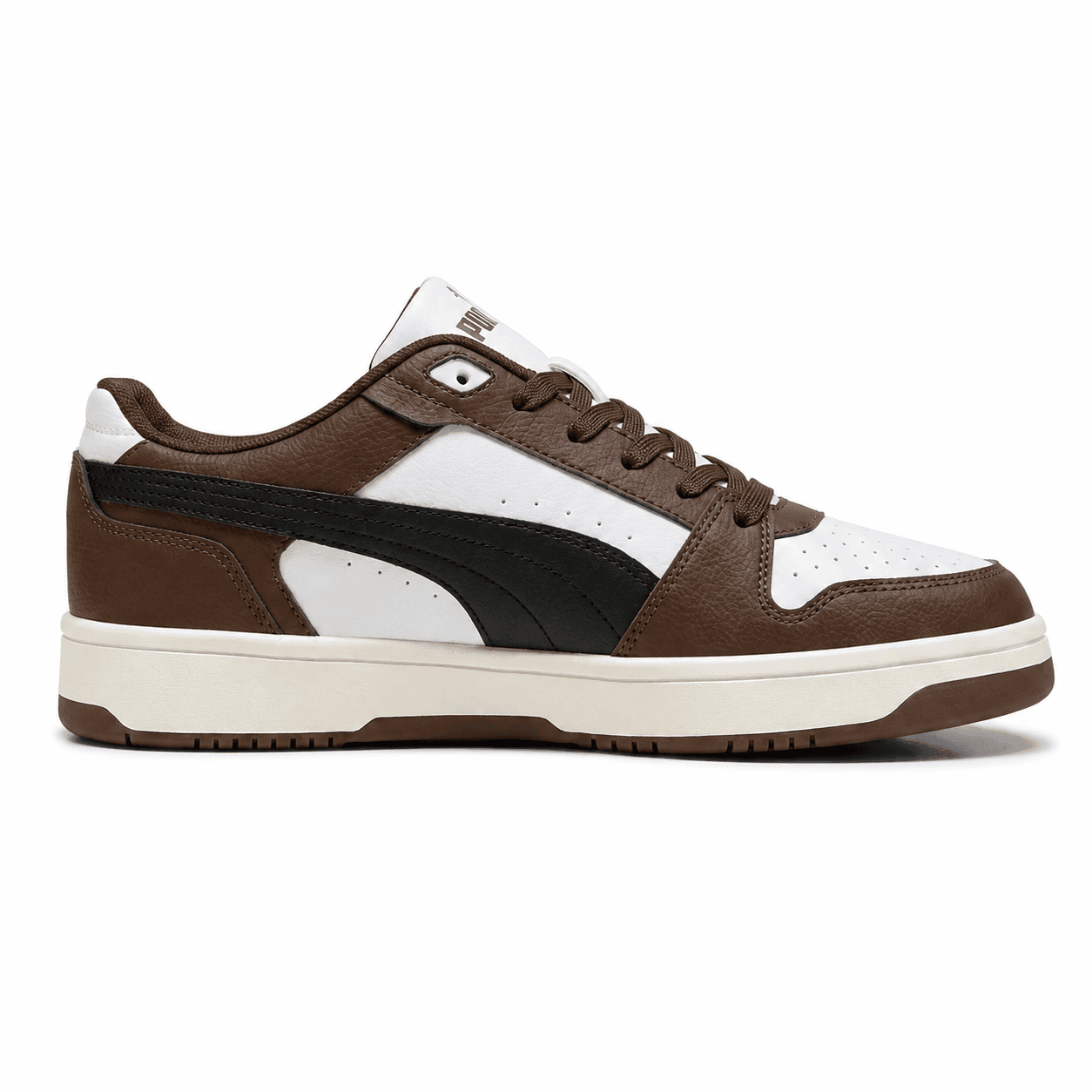 ZAPATO REBOUND SLAM LO - Cafe con blanco y negro - front